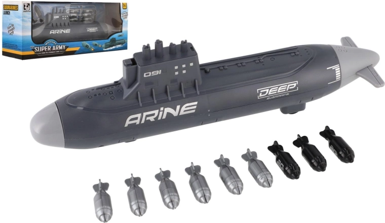 Střílecí ponorka se setrvačníkem do vody