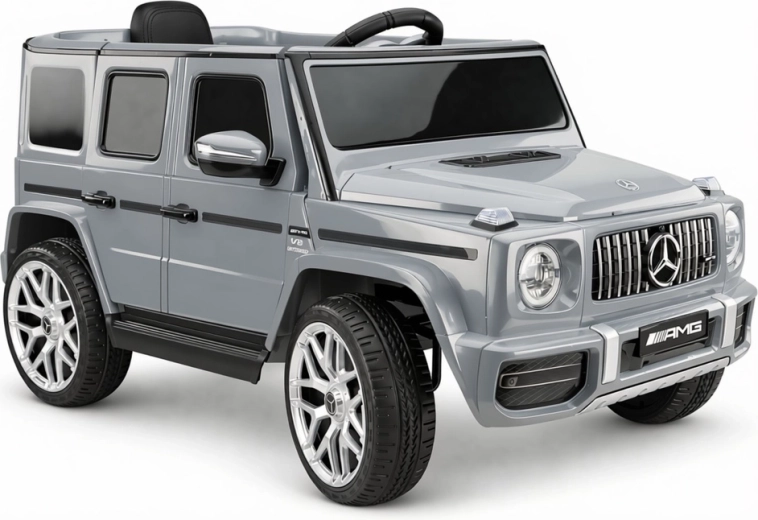 Elektrické autíčko MERCEDES-AMG G 63, stříbrné