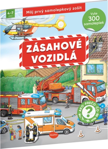Můj první samolepkový sešit – Zásahová vozidla