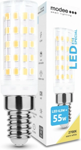 LED žárovka Modee Special Ceramic 6,5 W E14, 680 lm, teplá bílá