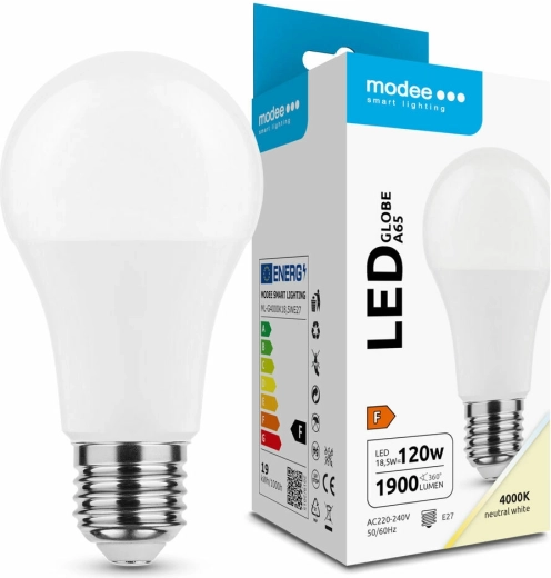 LED žárovka Globe A65 18,5 W E27 4000 K 270°