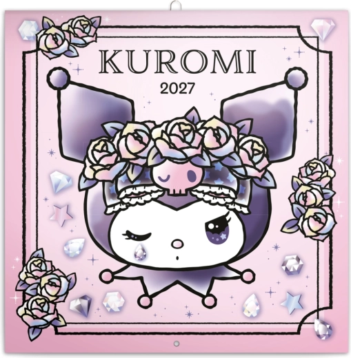 Notique poznámkový kalendář Kuromi 2027 30 × 30 cm