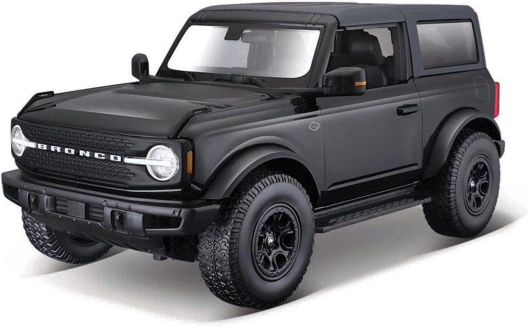 Ford Bronco Wildtrak 2021 kovový model černý 1:18