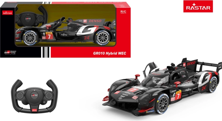 Rastar rc auto toyota Gazoo racing GR010 hybrid 1:14 černé