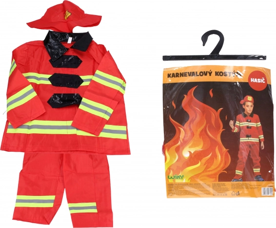 Karnevalový kostým hasič pro děti 110–120 cm