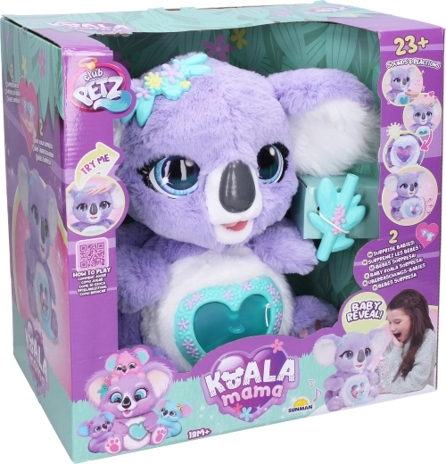 Interaktivní koala s mládětem a rostoucím bříškem 34 cm