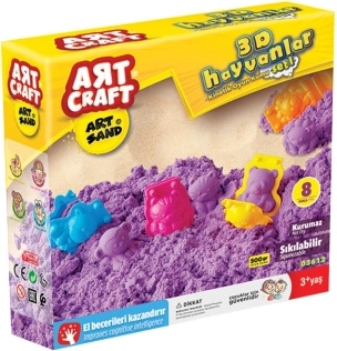 ART CRAFT kinetický písek se zvířátky 500 g