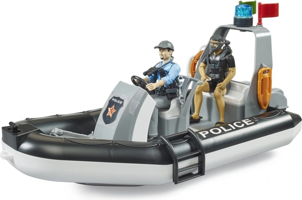 Policie hračkový člun s figurkami