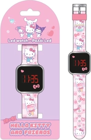 Dětské digitální LED hodinky Hello Kitty