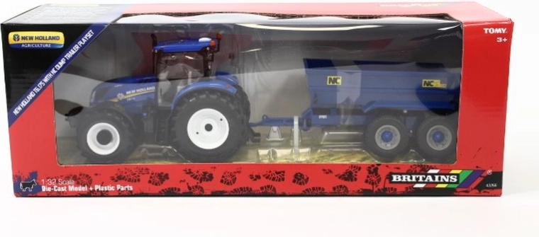 Britains traktor New Holland T6 s přívěsem