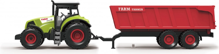 Traktor s vlečkou a efekty