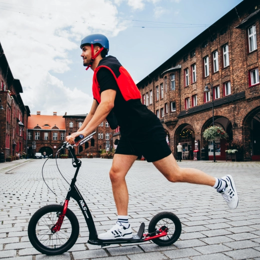 Dvojité V-brzdy pro jisté zastavení