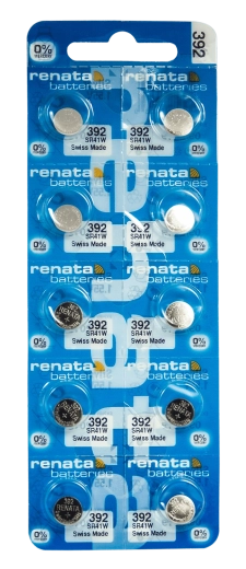 Renata SR41W 392 knoflíková baterie do hodinek 1,55 V 45 mAh, balení 10 ks