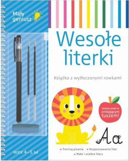 Malý génius – Veselé literky: edukační sešit s kouzelným mazacím fixem