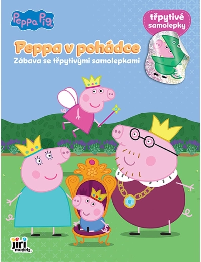 Samolepková knížka Prasátko Peppa s třpytivými samolepkami