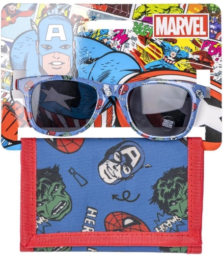 Souprava dětských brýlí a peněženky Avengers - 1 kus