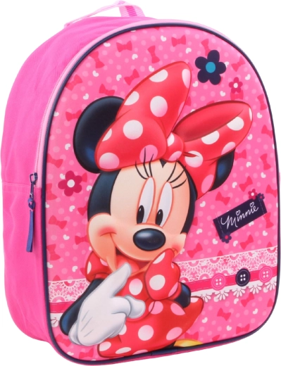 3D dětský batoh Minnie Mouse růžový 31 cm
