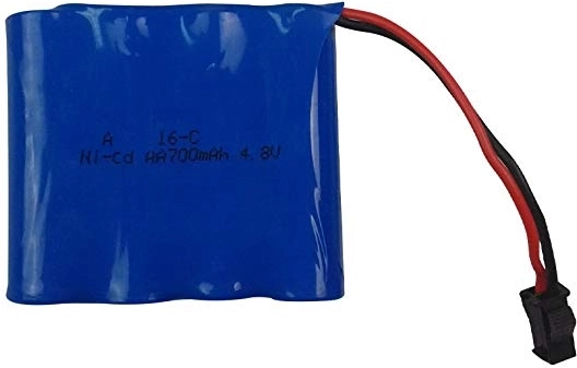 Akumulátor Ni-Cd 4,8 V 700 mAh se SM konektorem pro RC auta HB Rock Crawler 1/18 - 1 kus