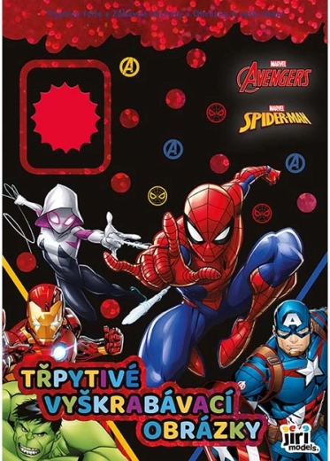 Třpytivé vyškrabávací obrázky Marvel