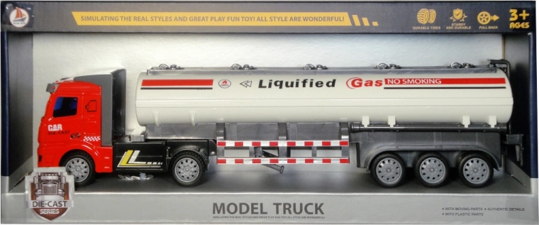 Nákladní cisterna s pull-back pohonem