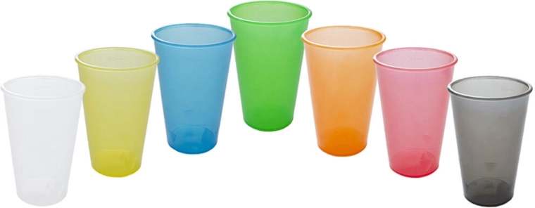 Vratný plastový kelímek 0,3 l – mix barev