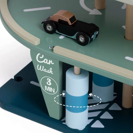 Automyčka a čerpací stanice pro realistickou hru