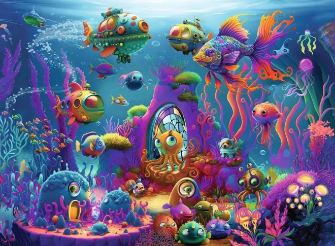 RAVENSBURGER puzzle mimozemšťani v oceánu XXL 150 dílků