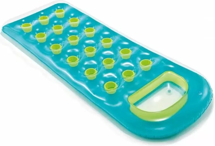 Nafukovací plážové lehátko 188 × 71 cm zelené Intex