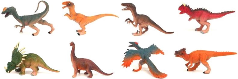 Figurka dinosaura 8–12 cm - 1 kus