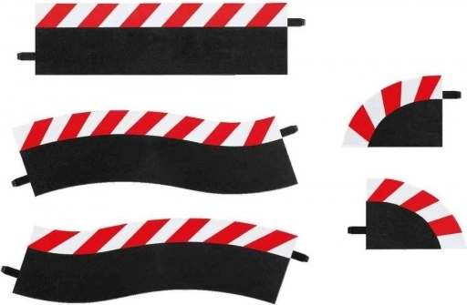 vnější krajnice pro pit lane pro autodráhy carrera evolution/digital 132/124, sada 5 ks