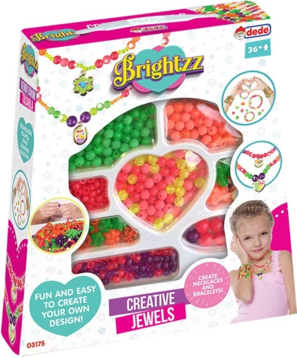 Bino navlékací korálky s přívěsky – kreativní sada na dětskou bižuterii