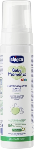 Chicco dětský šampon a kondicionér 2v1 Soufflé Baby Moments Kids 150 ml