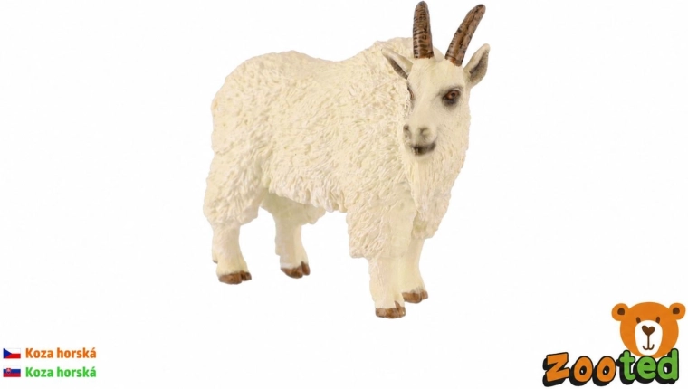 Koza horská plastová figurka 10 cm - 1 kus