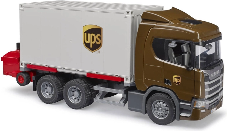Detailní model Scania v barvách UPS