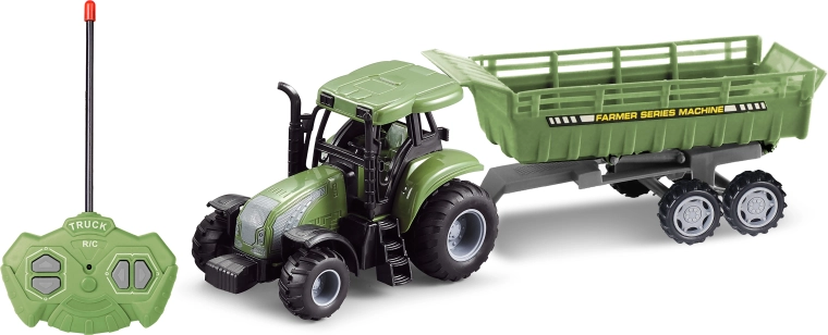 Traktor s vlečkou na dálkové ovládání 37 cm
