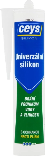 Univerzální silikonový tmel bílý 280 ml CEYS