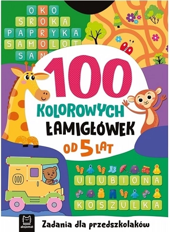 100 barevných hlavolamů pro předškoláky 5+