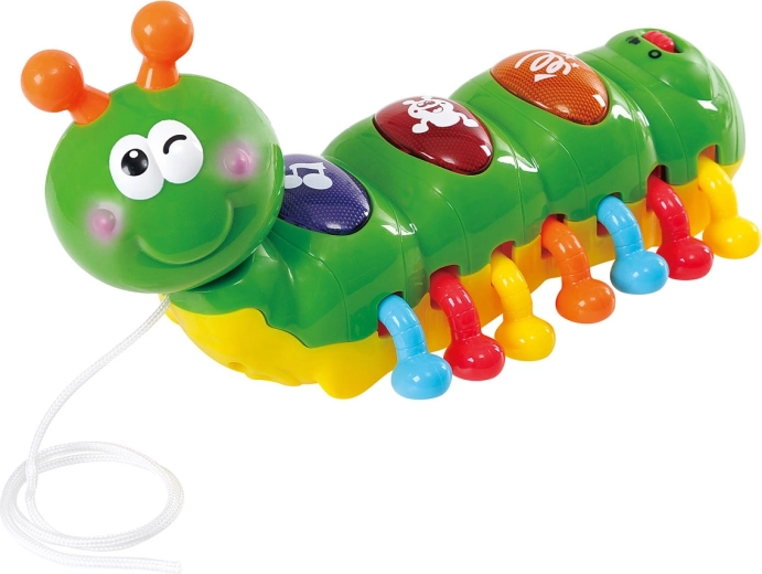 Hudební housenka se světelnými efekty 21 cm