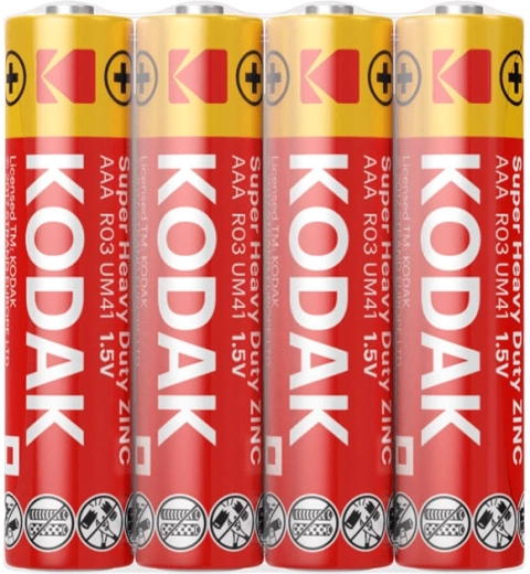 Kodak Heavy Duty AAA mikrotužková baterie 1.5 V – balení 4 ks