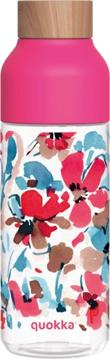 Láhev na pití Quokka Ice Red Flowers 720 ml