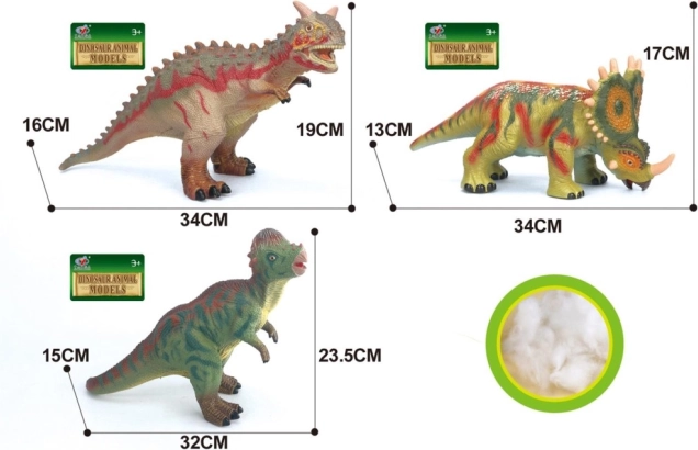 Měkký dinosaurus 34 cm