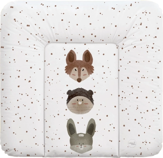 Ceba Baby měkká přebalovací podložka na komodu basic cute animals 75 × 72 cm