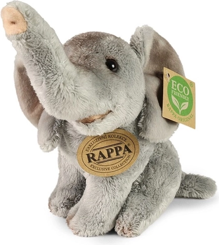 Rappa Plyšový slon sedící 15 cm Eco-Friendly