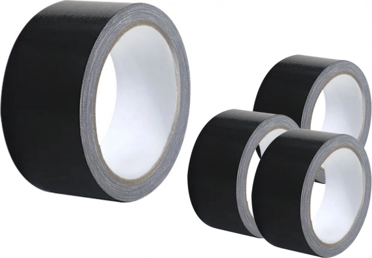 Textilní lepicí páska černá 48 mm × 50 m – univerzální a extra pevná