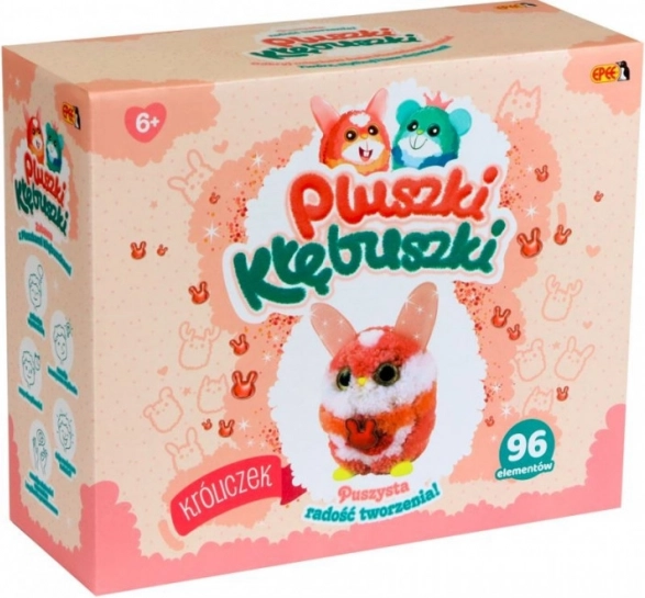 Kreativní sada plyšových hraček Králíček, 96 kusů