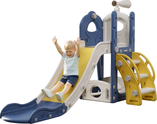 Zábavné doplňky: koš a teleskop