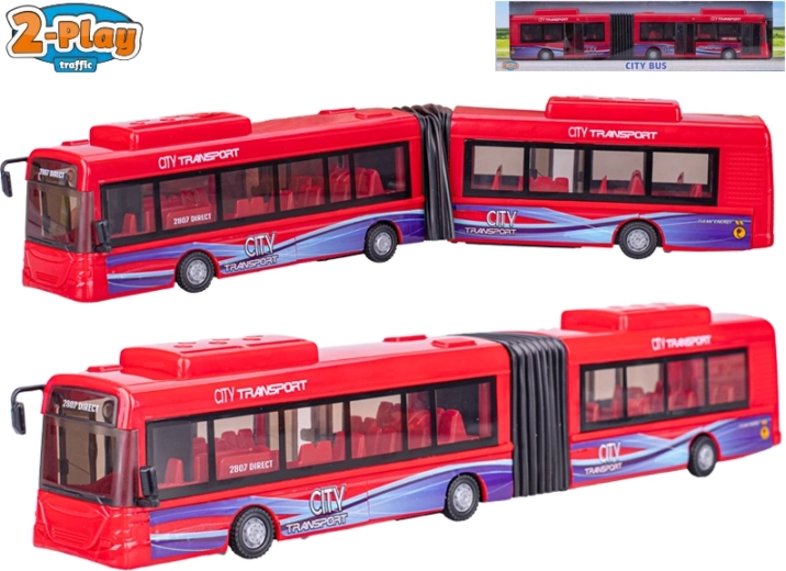 2-Play městský autobus 39 cm s volným chodem