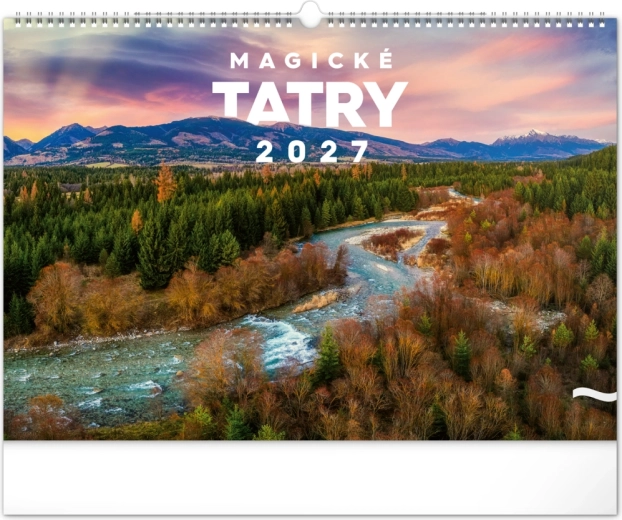 Notique nástěnný kalendář Magické Tatry 2027, 48 × 33 cm