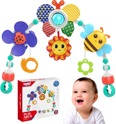 Woopie Baby oblouk s hračkami do postýlky, kočárku a autosedačky