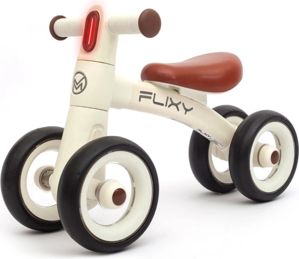 Dětské odrážedlo se světlem LED Milly Mally FLIXY – krémové